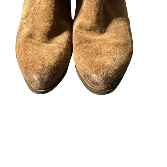 Crown Vintage Ankle Boots Womens Size 8.5 Brown Suede Leather Booties - Picture 4 of 5